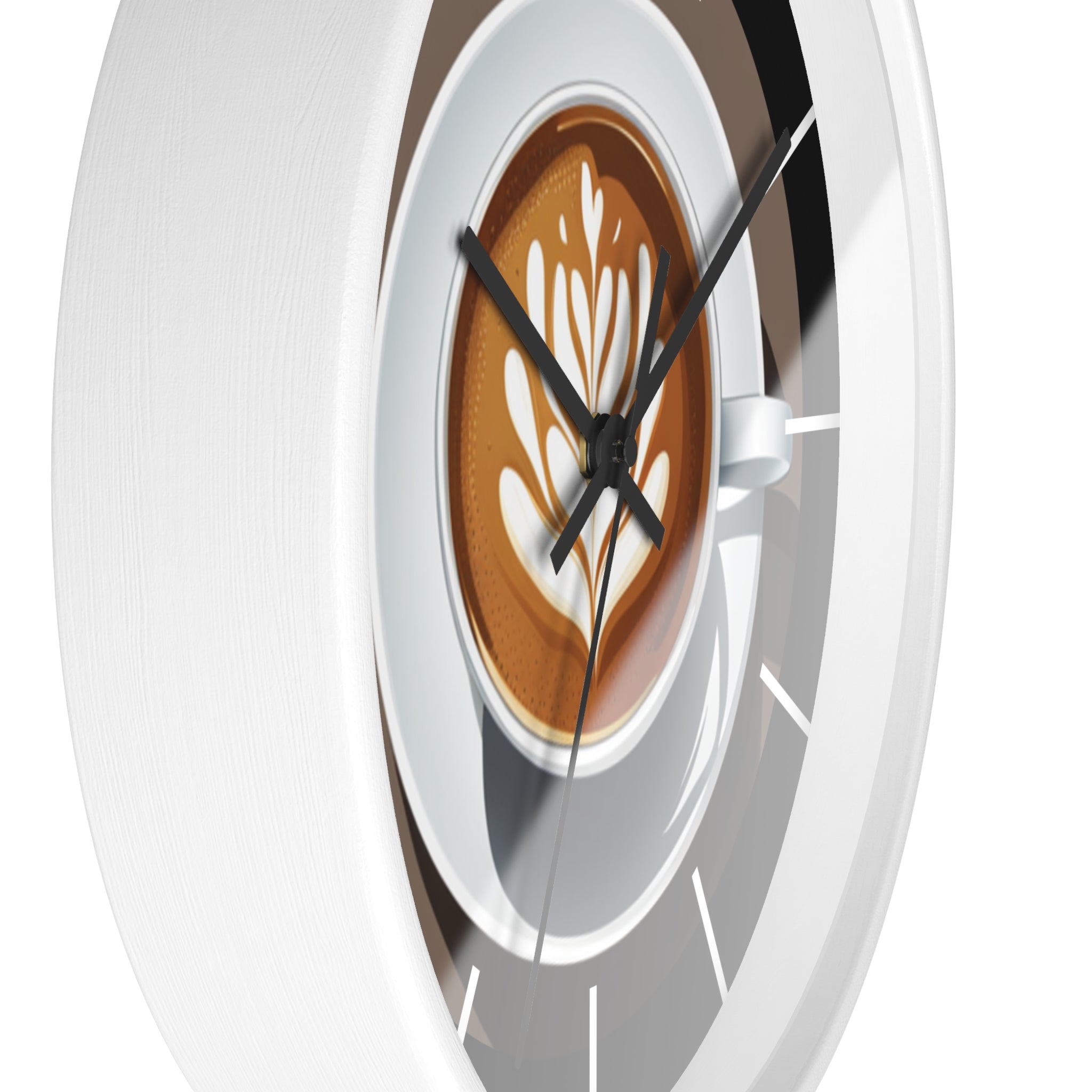 Espresso Wall Clock, Coffee Lover's Clock, Unique Kitchen Decor, Cafe Wall Art, Gift for Barista, Coffee Shop Decor