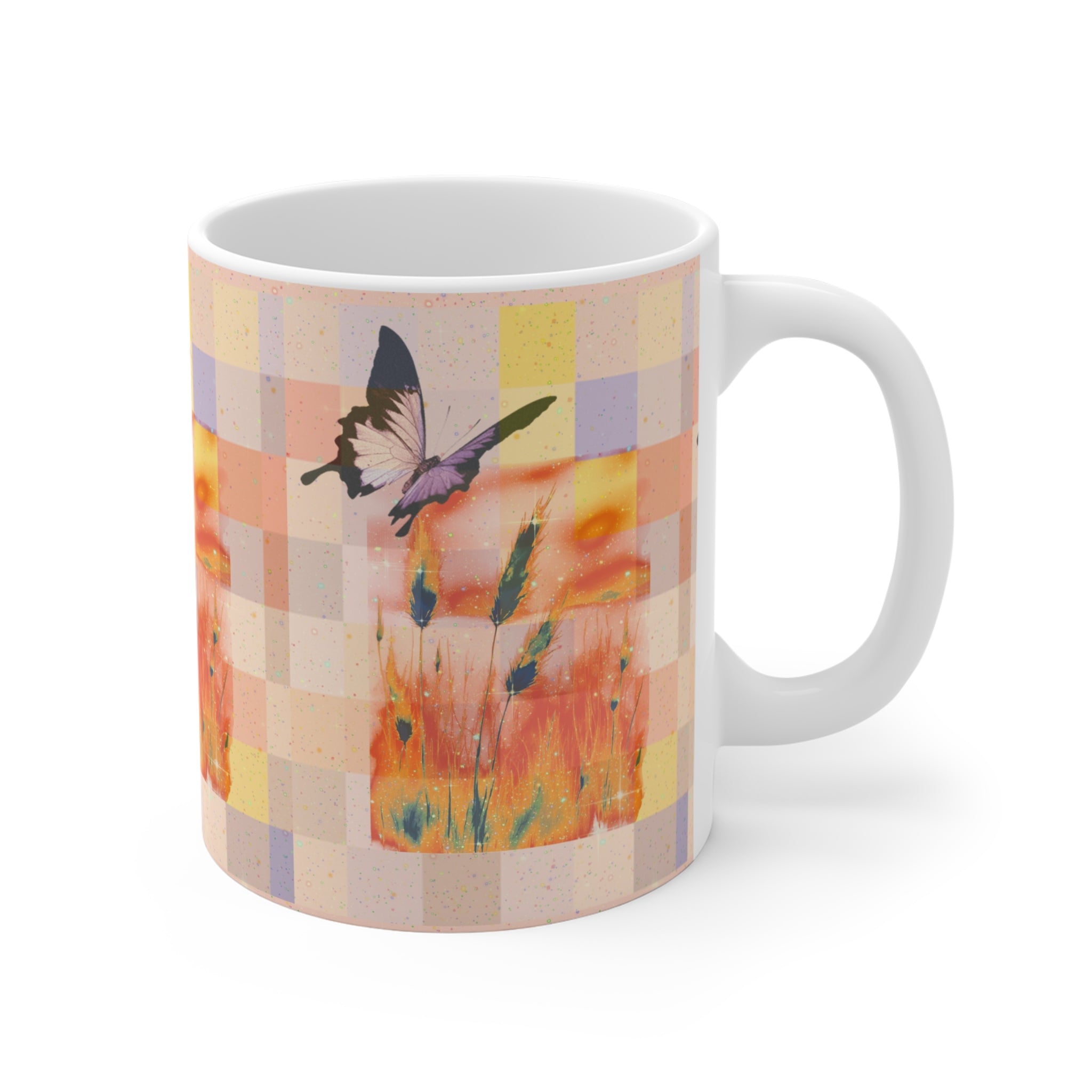 Art on a Mug - Floral Design, Gift for Her, Tea Cup, Kitchen Decor, Unique Coffee Cup