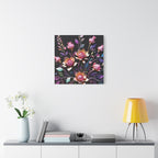 Metallic Floral 3D Canvas Print