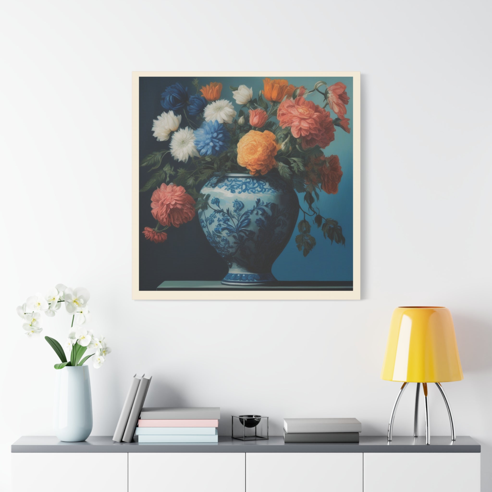 Vintage Styled Floral Canvas Print