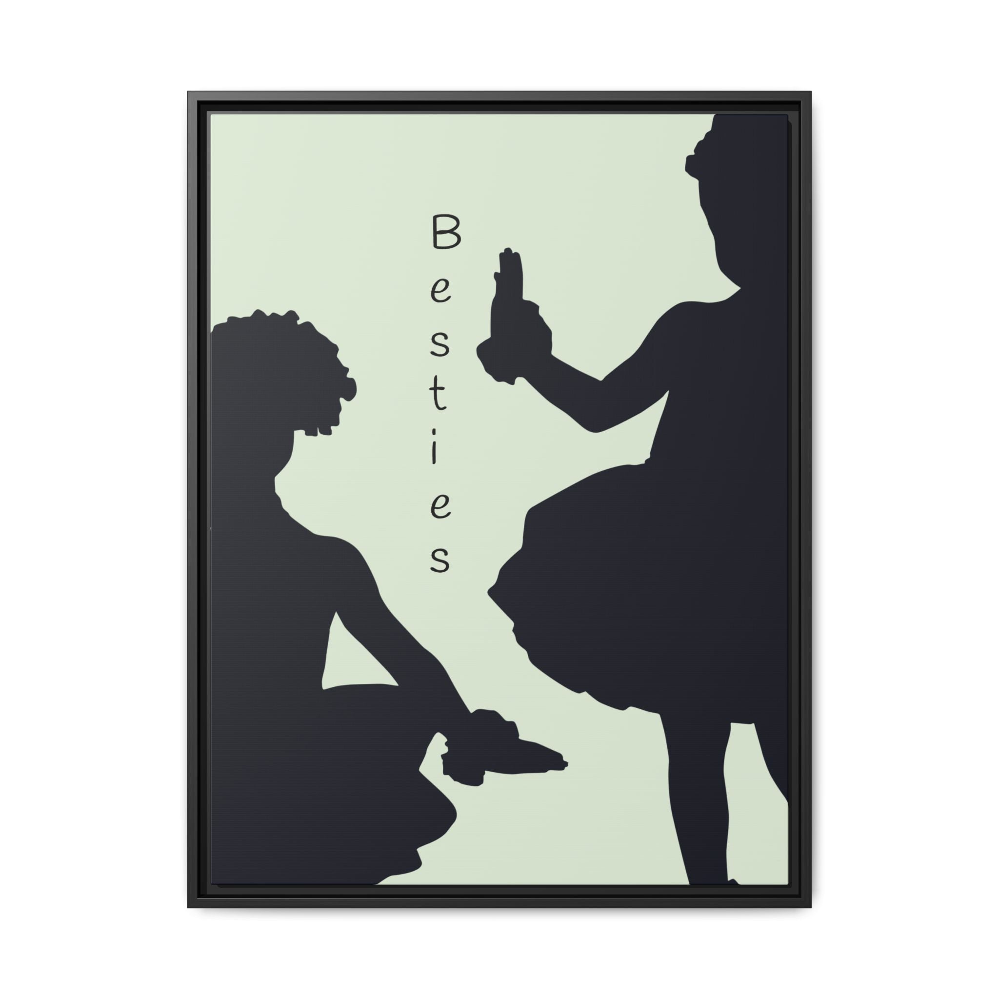 Ballet Ballerina Art Print, Matte Canvas, Framed - Minimalist Silhouette Wall Decor, Multiple Sizes & Colors, Eco-Friendly, Ready to Hang,