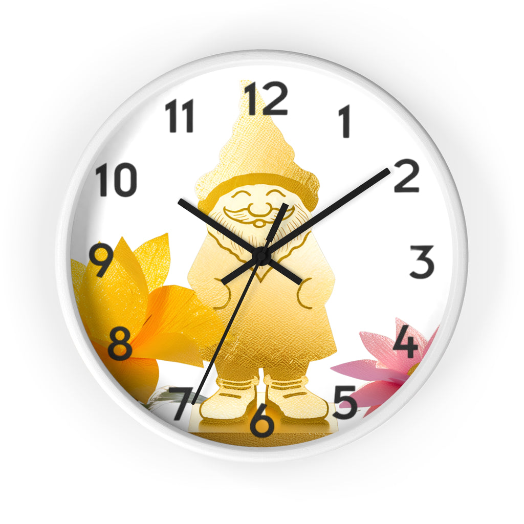 Golden Knome Wall Clock