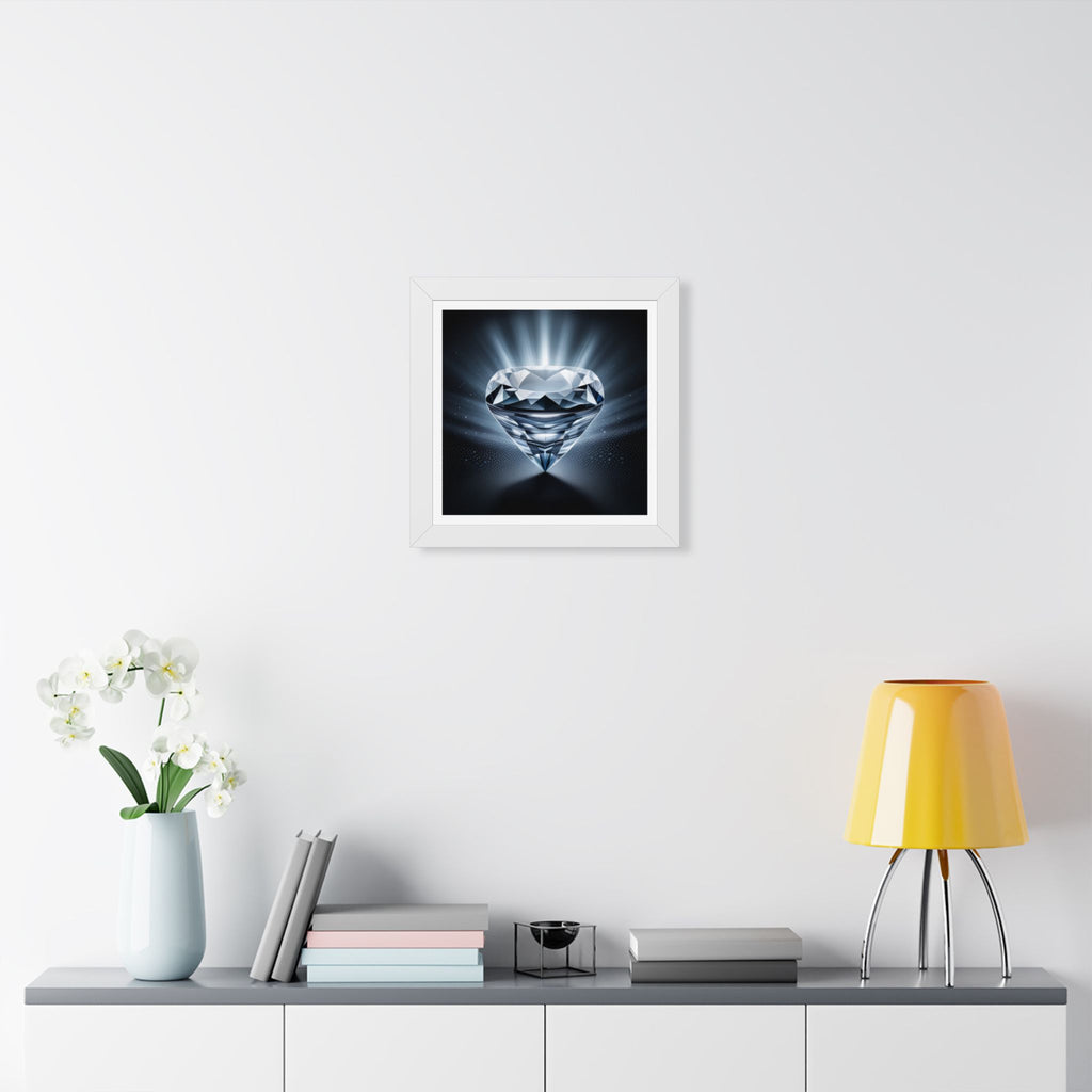 Diamond Art Framed Poster — Sparkling Gem Wall Decor