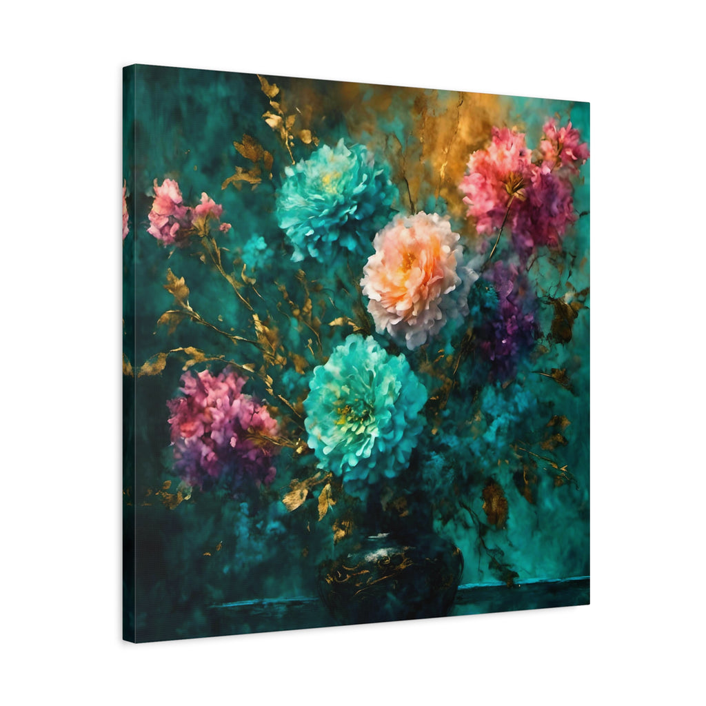 Blue Boquet Canvas Art Print
