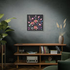 Metallic Floral 3D Canvas Print