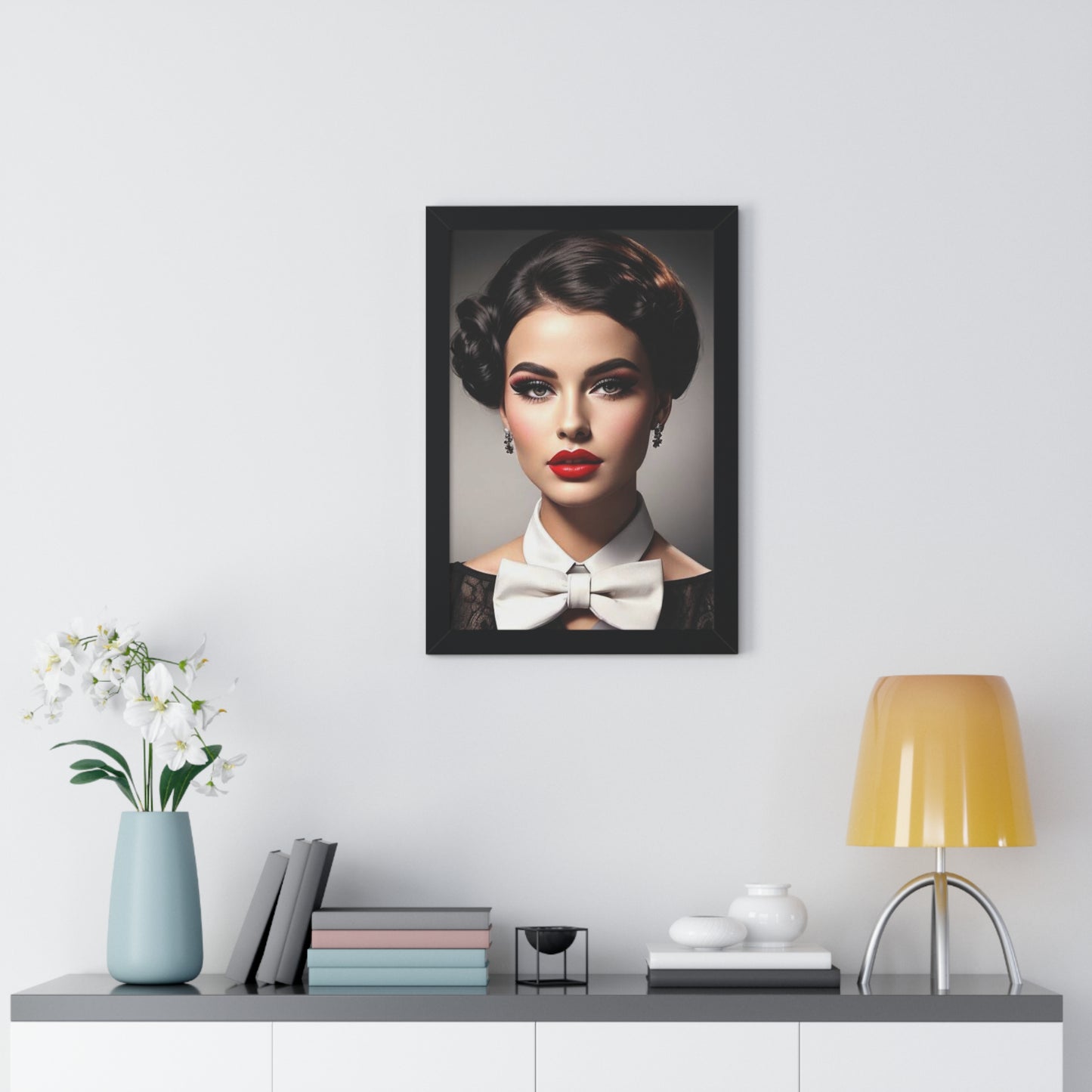 Mid-Century Modern Fashion Photographic Framed Fine Art Print 18" x 14"