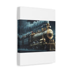 Vintage Train Canvas Print, Lyrically Influenced Art, Riders on the Storm