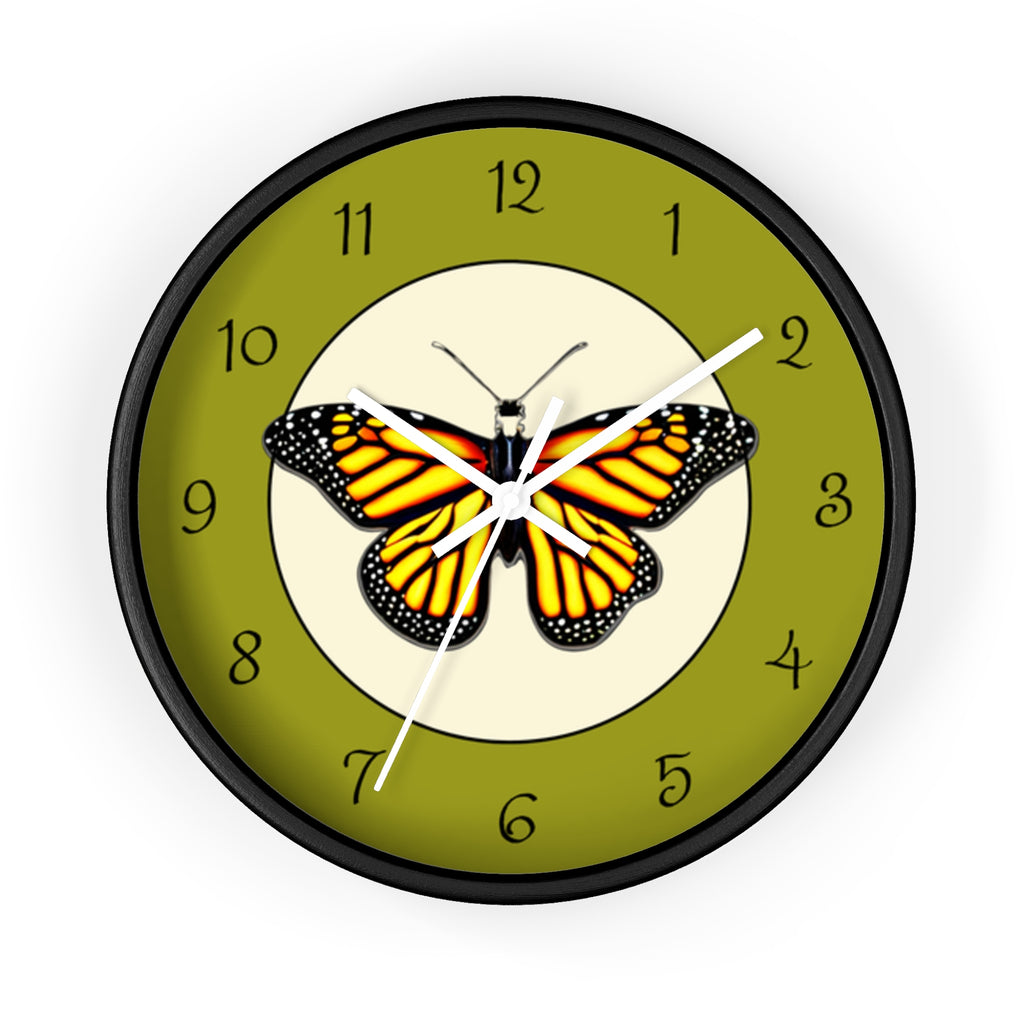 Monarch Butterfly Wall Clock