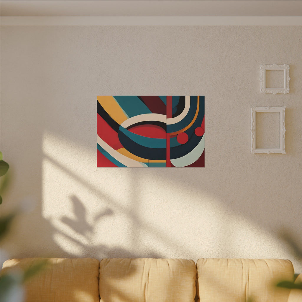 Contemporary Canvas Print, Fluid Aesthetic Wall Art Decor, Home Office Bedroom Living Room, Matte Finish, Stretched,  Multi-Size