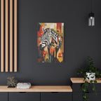 Unframed Canvas Art Print, Zebra Maximalist Wall Art