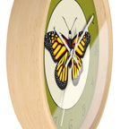 Monarch Butterfly Wall Clock