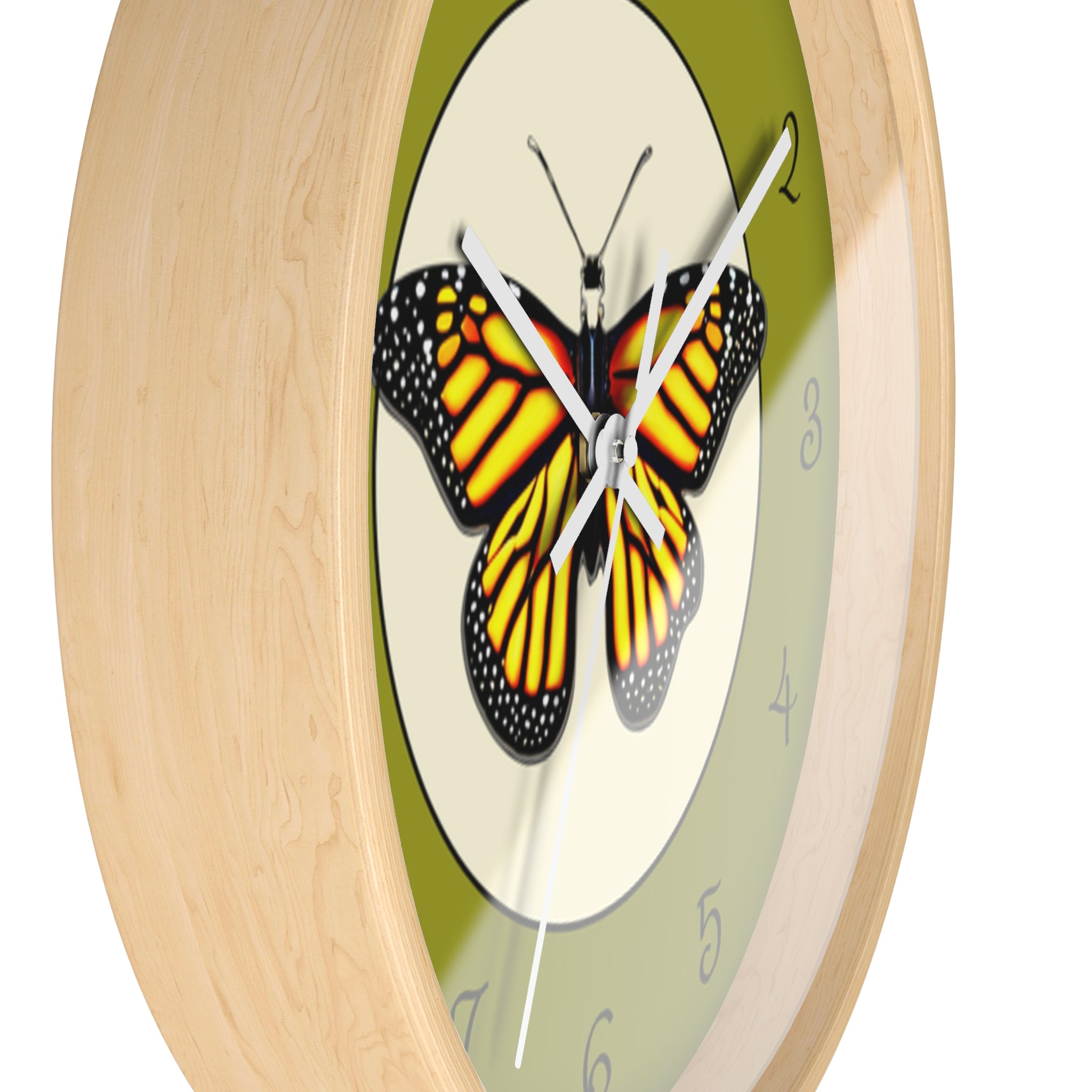 Monarch Butterfly Wall Clock