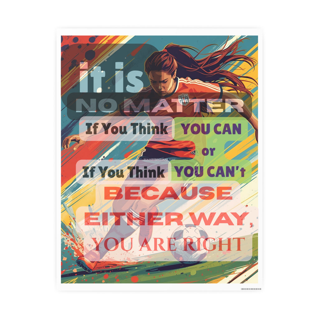 Motivational Poster for Teens, Bedroom Wall Decor