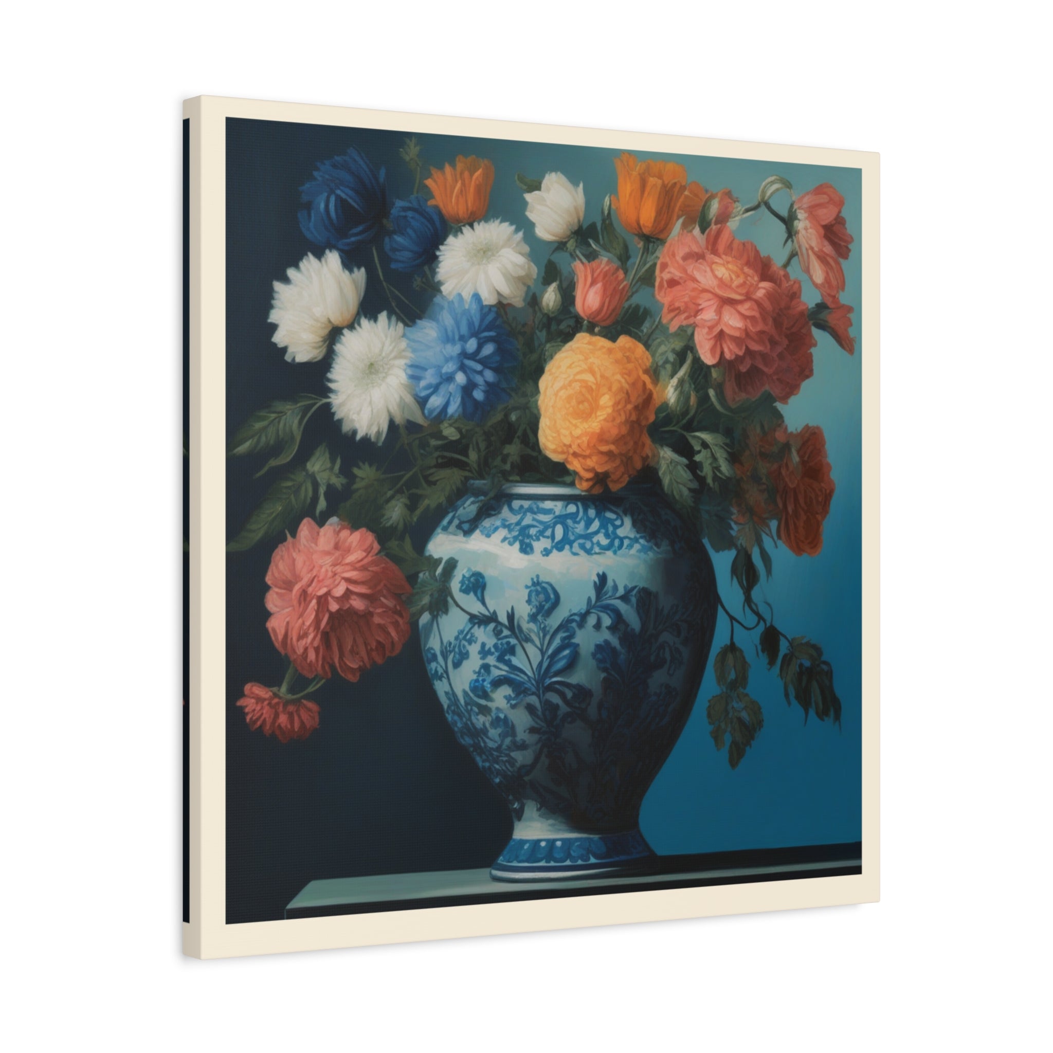 Vintage Styled Floral Canvas Print