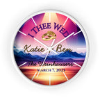 Personalizable Sunset Prism Wall Clock