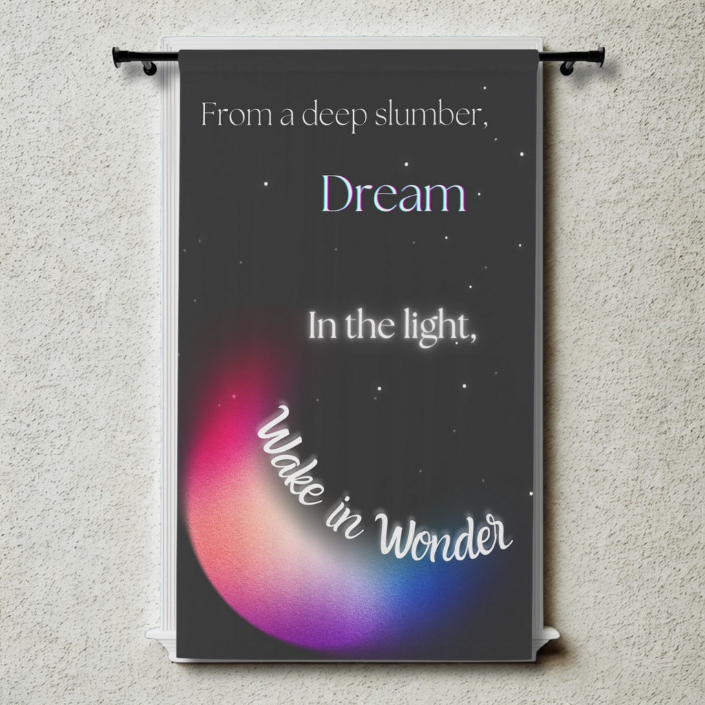 Blackout Window Panel featuring Word Art Poetry for Kids