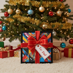 Red Blue Space Comic Vintage Collage Print, Gift for Him, Sci-Fi FanG