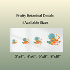 Kiss-Cut Vinyl Wall Decals, Satin Finish, Transparent, Vintage Botanical Collage Wall Art Sticker, Removable, Reuseable