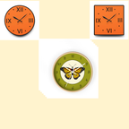 Monarch Butterfly Wall Clock