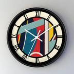 Wall Clock, Contemporary with Roman Numerals, Non- Ticking