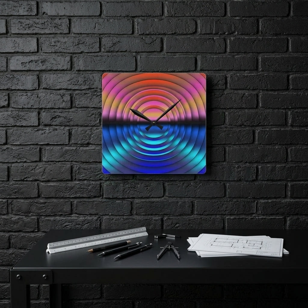Wall Clock — Industrial Office Lifestyle | Generated by Modelize