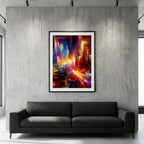 Art Poster — Modern Living Room Context | Generated by Modelize