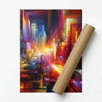 Vertical Art Poster — Premium Shipping Presentation | Generated by Modelize