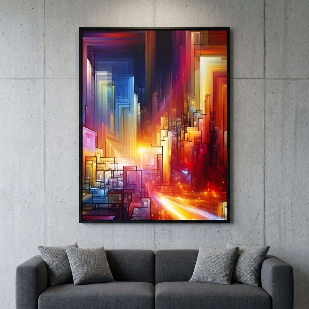 Art Poster — Modern Living Room Context | Generated by Modelize