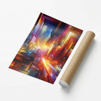 Vertical Art Poster — Premium Shipping Presentation | Generated by Modelize