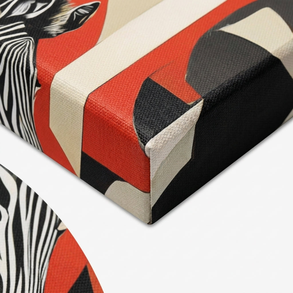 Vertical Gallery-Wrapped Canvas — Canvas Texture Detail | Generated by Modelize