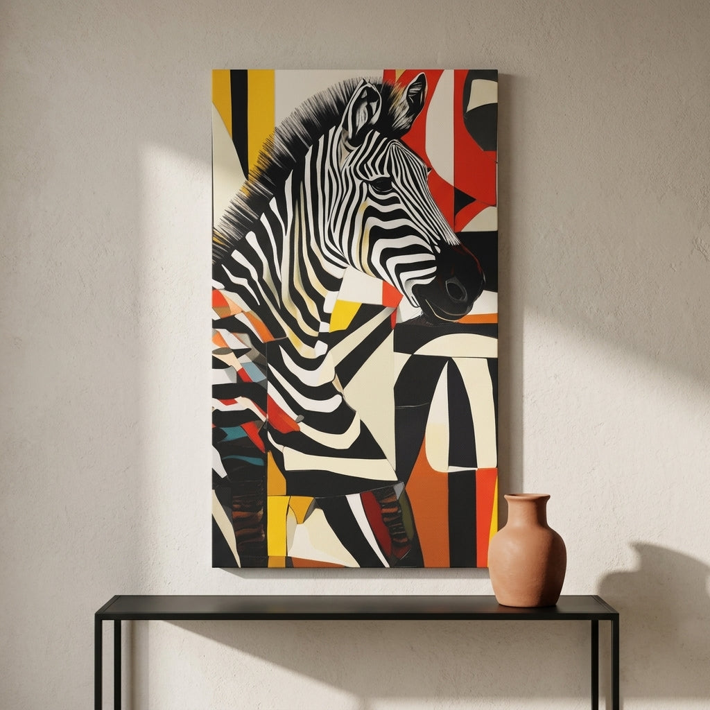 Vertical canvas wall art — Modern Interior Lifestyle | Generated by Modelize