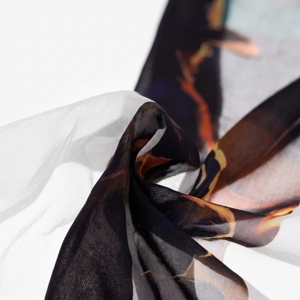 Sheer Window Curtain — Sheer Texture Detail | Generated by Modelize