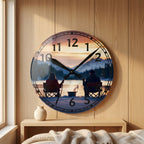 Frameless round wall clock — Lifestyle - Home | Generated by Modelize