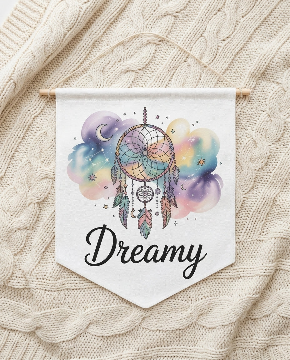 Pennant Wall Banner — Curated Flat Lay | Generated by Modelize