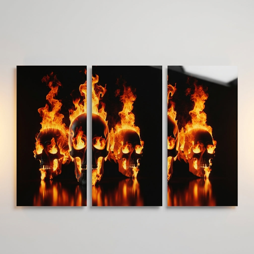 Triptych wall art — Complete Triptych Studio Shot | Generated by Modelize