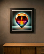 Framed Wall Art — Modern Living Room Lifestyle | Generated by Modelize