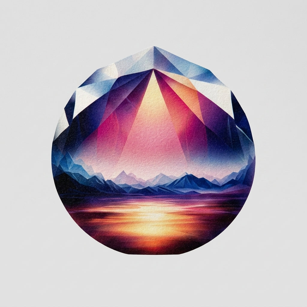 Framed Poster — Faceted Print Detail | Generated by Modelize