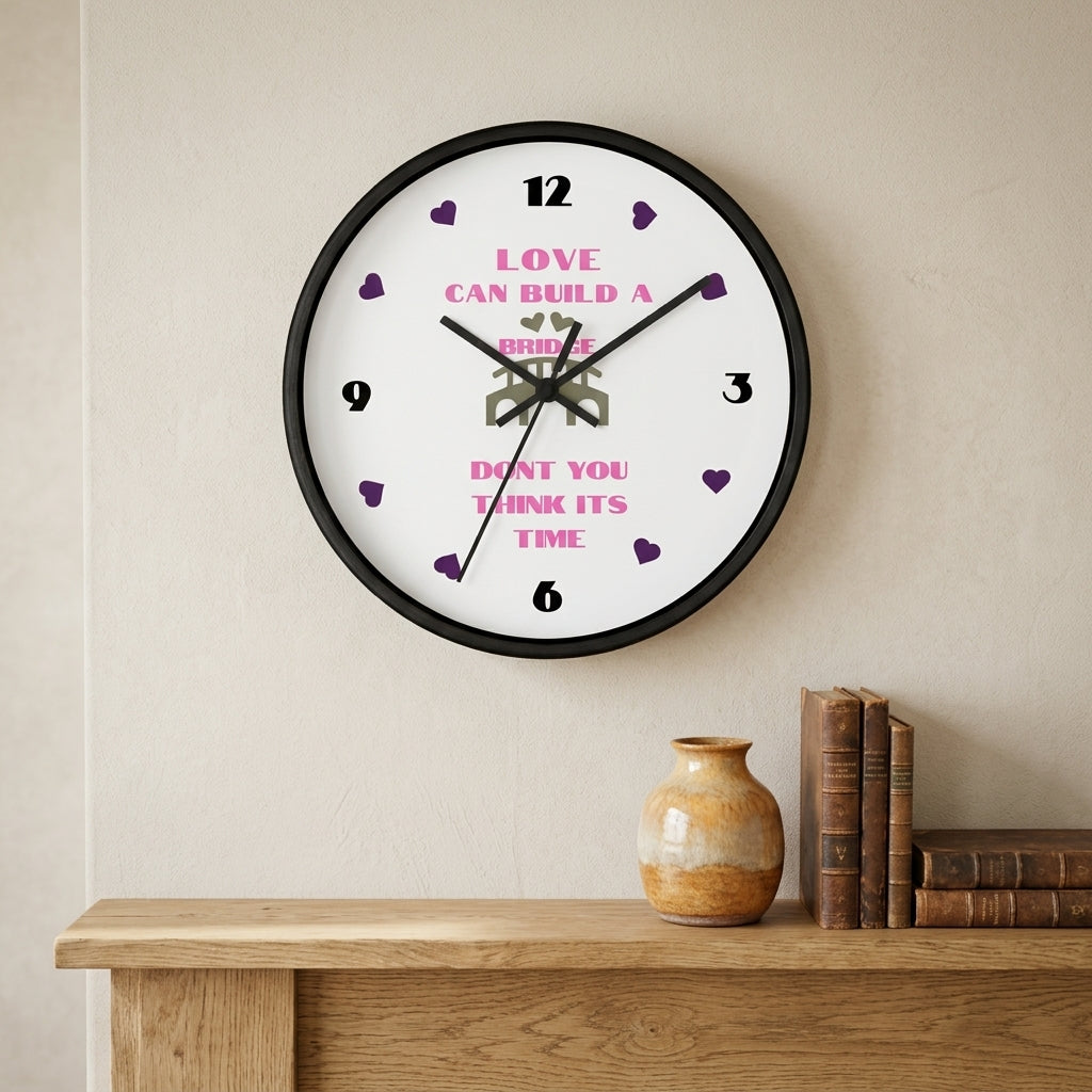 Pinewood wall clock — Lifestyle - Home | Generated by Modelize