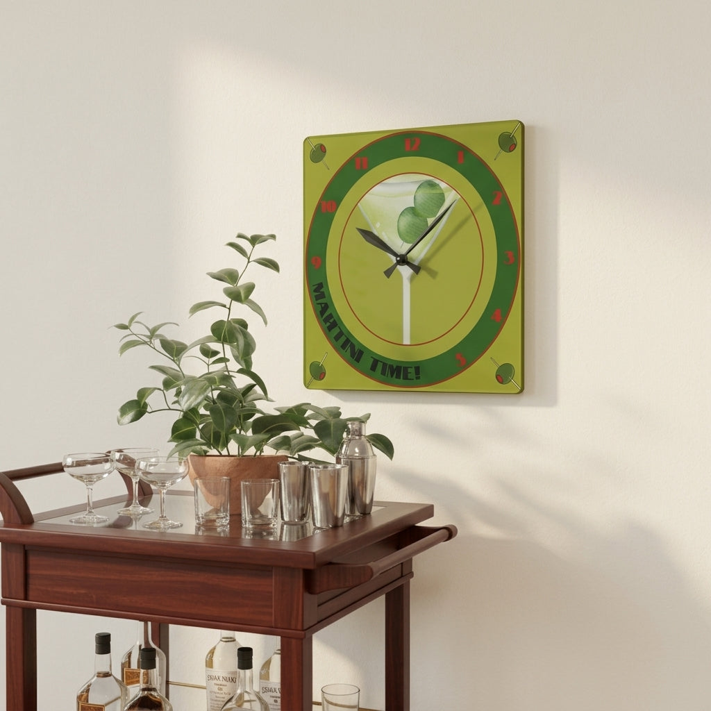 Square wall clock — Lifestyle - Home | Generated by Modelize