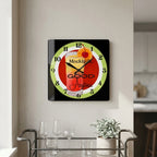 Square frameless wall clock — Lifestyle - Home | Generated by Modelize