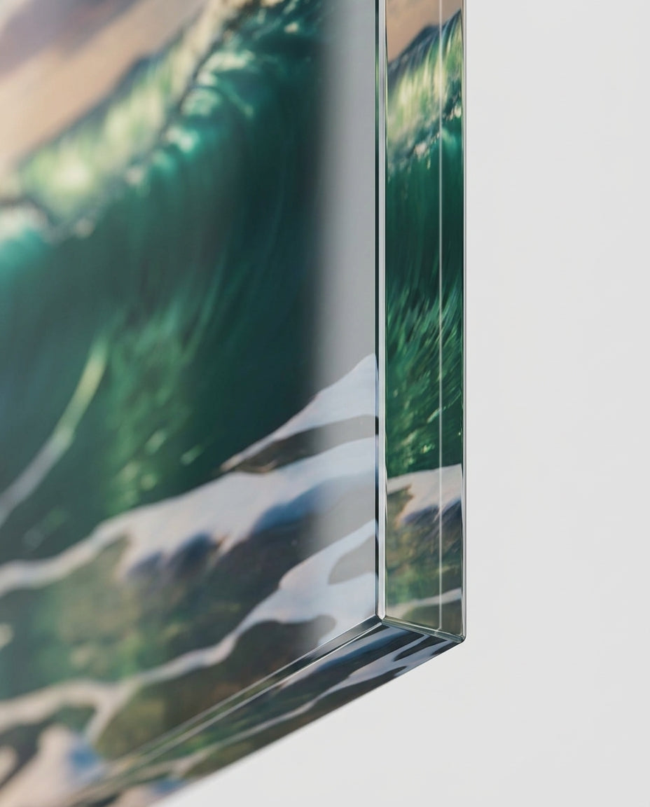 Triptych Acrylic Wall Art — Acrylic Depth Detail | Generated by Modelize