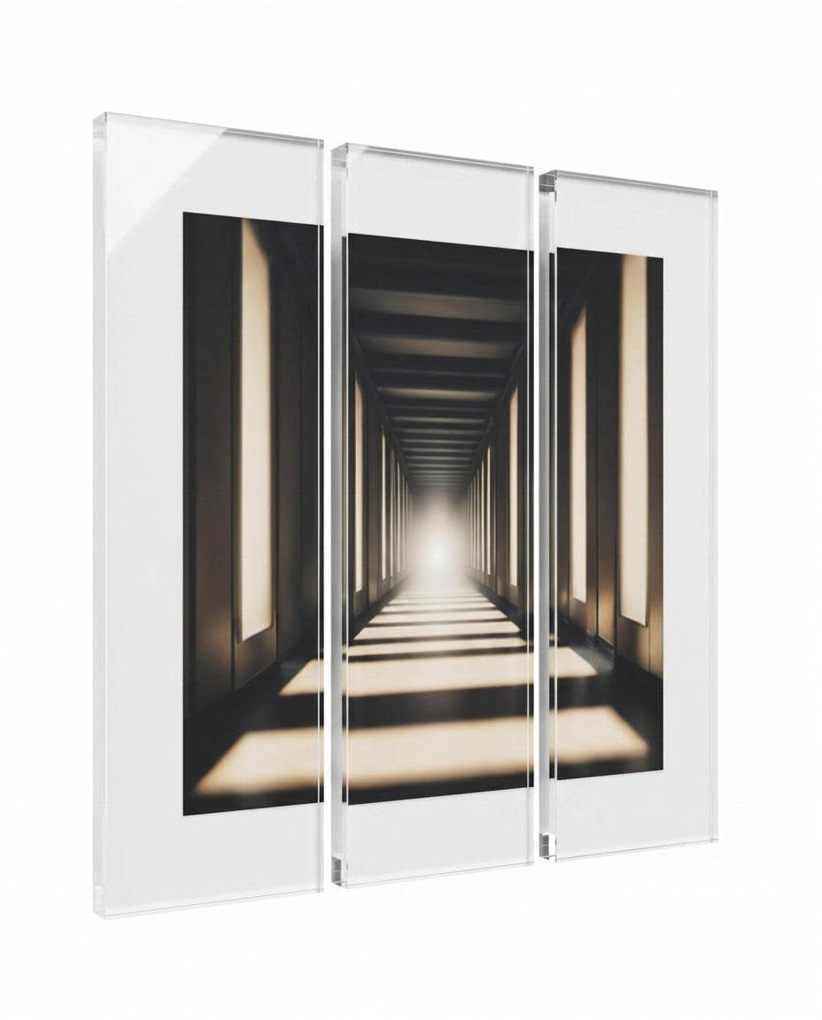 Acrylic Triptych Wall Art — Triptych Perspective Studio | Generated by Modelize