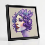 Framed canvas artwork — Three-Quarter Side Angle | Generated by Modelize