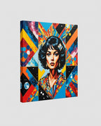 Gallery-wrapped canvas art — Angled Studio Shot | Generated by Modelize