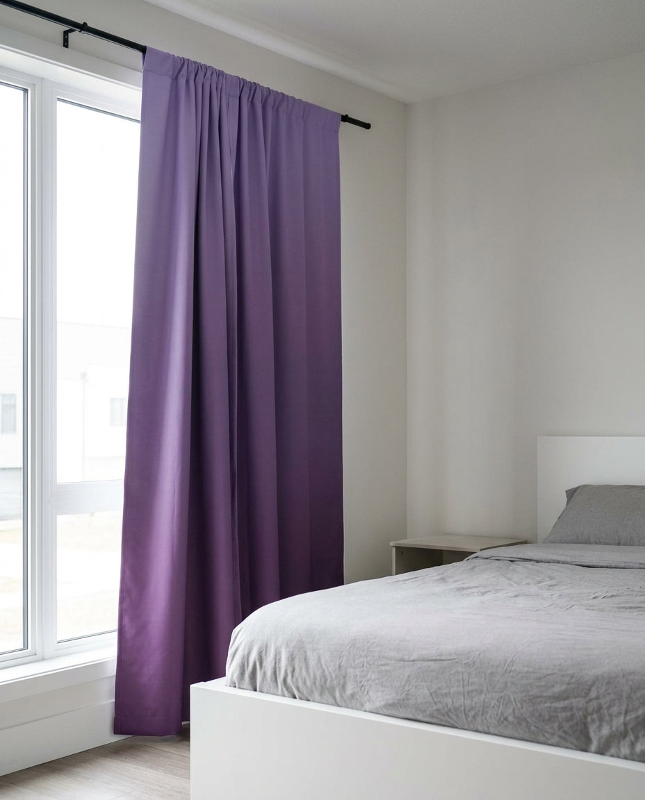 Blackout Curtain Panel — Modern Bedroom Lifestyle | Generated by Modelize