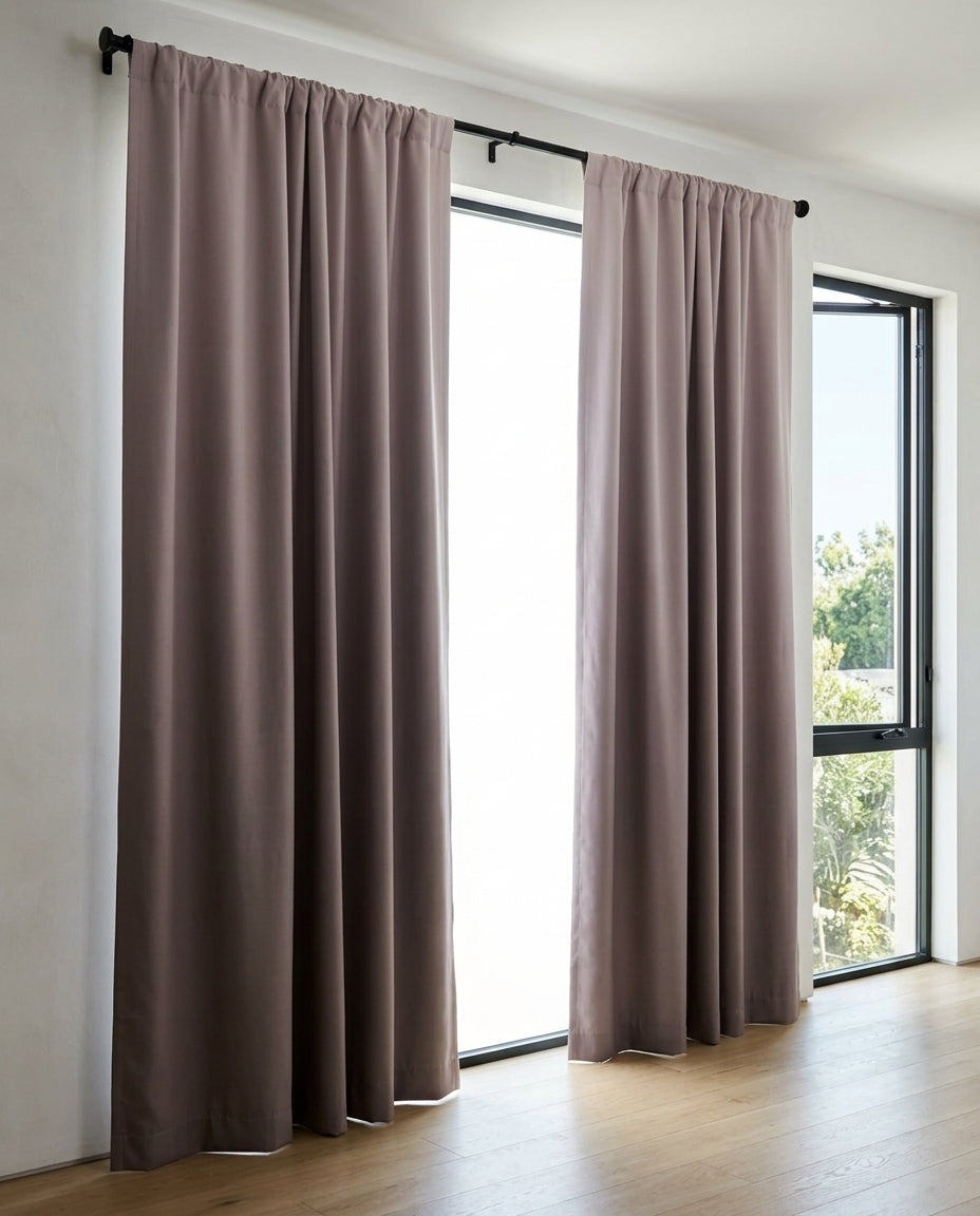 Blackout Curtain Panel — Modern Living Room Lifestyle | Generated by Modelize