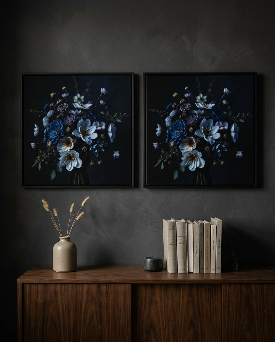 Unframed Canvas Wall Art — Botanical Set Lifestyle | Generated by Modelize