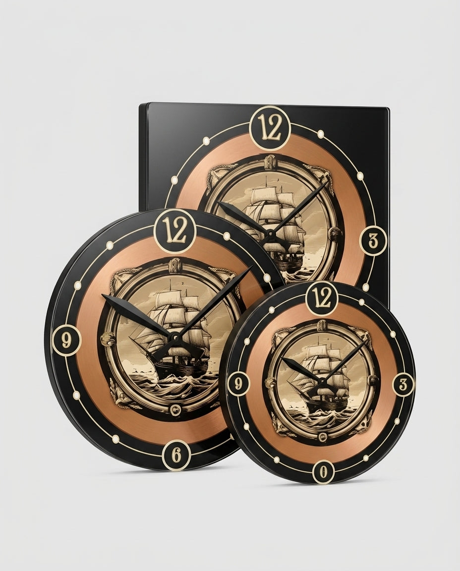 Wall Clock — Side Perspective View | Generated by Modelize