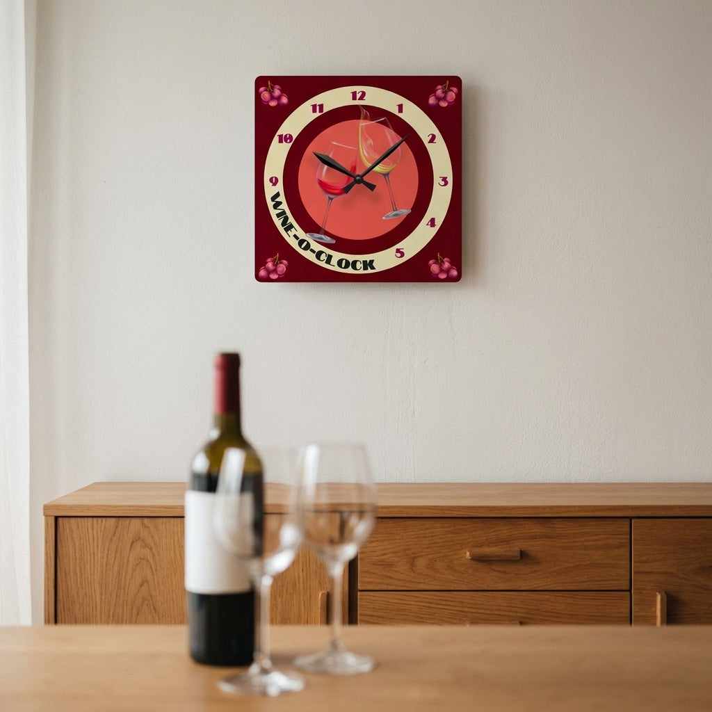 Square Wall Clock — Lifestyle - Home | Generated by Modelize