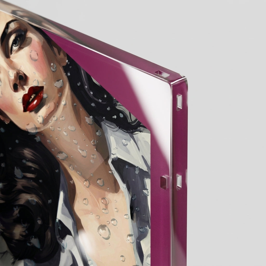 Acrylic Panel Wall Art — Acrylic Edge Detail | Generated by Modelize